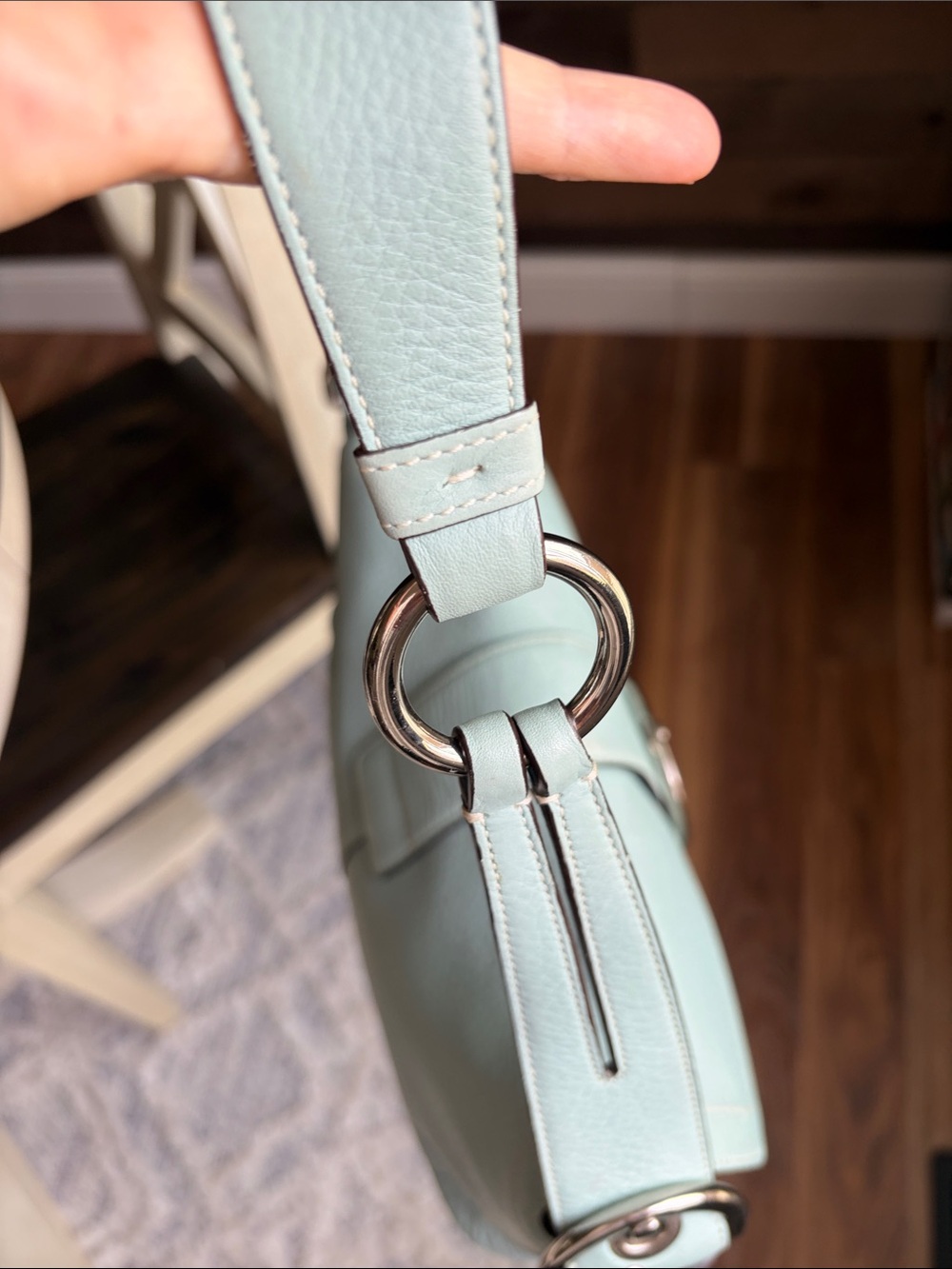 Vintage Coach SoHo HOBO RARE Light Turquoise Tiffany Blue - Picture 8 of 16